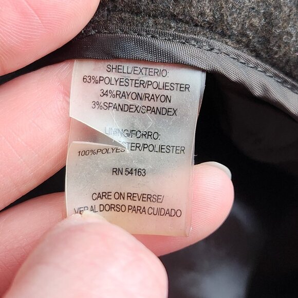 Calvin Klein Pants Womens 12 Brown Mid Rise Wide Leg Flat Front Classic Trousers - Picture 10 of 11